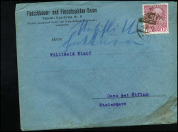 Cover To Gams - "Fleischhauer- Und Fleischselcher-Union, Frabrik : Neu-Erlaa Nr. 9" - Cartas & Documentos