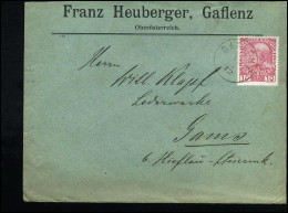 Cover To Gams Bei Hieflau - "Franz Heuberger, Gaflenz"" - Brieven En Documenten
