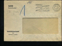 Cover - "Gemeindedepartement Des Kanton Luzern" - Lettres & Documents