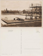 Ansichtskarte Senftenberg (Niederlausitz) Badeanstalt Mit Sprungturm 1953 - Senftenberg