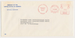 Meter Cover Netherlands 1982 USA - Embassy - Unclassified