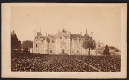 RARE Photo Originale Du Domaine, Château De La Morosière, Chemillé-en-Anjou, Circa 1890/1910, Maine Et Loire 5,6x9cm - Places