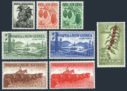 Papua New Guinea 139-146,lightly Hinged. Chimbu Headdress,Cacao,Plymill,Cattle. - Guinea (1958-...)