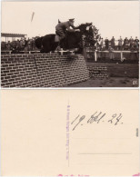 Ansichtskarte  Springreiter - Sprung über Mauer, Turnier 1924 - Hípica