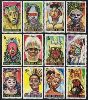 Guinea 361-371,C68,lightly Hinged.Michel 274-285. Tribal Masks,1965. - Guinea (1958-...)