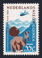 Neth New Guinea 38, MNH. Mi 53. 1959 Expedition To Star Mountains. Helicopter. - Guinea (1958-...)