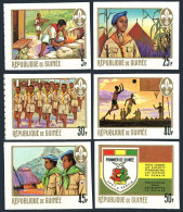 Guinea 535-540,540a Imperf,MNH.Michel 536B-541B,Bl.32B.Boy Scouts In Guinea,1969 - Guinea (1958-...)