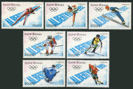 Guinea Bissau 772-778, 779, MNH. Olympics,Albertville-1992:Hockey,Speed Skating, - Guinea (1958-...)