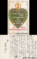 Ansichtskarte  Spruchkarte: Verhalten Von Frauen (Lebkuchen - Scherz AK) 1918  - Filosofia & Pensatori