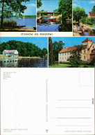 Storkow (Mark) Am Storkower See, Am Kanal, Schleuse, Strandbad, Burg 1977 - Storkow