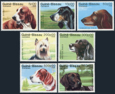 Guinea Bissau 742-748,MNH.Michel 959-965. Dogs 1988.Basset Hound,Pointer,Sabujo, - Guinée (1958-...)