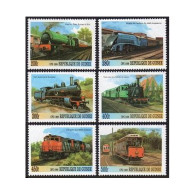 Guinea 1999 Year,6 Stamps,souv.sheet,MNH. Trains. - República De Guinea (1958-...)