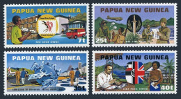 Papua New Guinea 512-515, MNH. Michel 381-384. UPU Memberships, 1980. Bird,Flag. - Guinee (1958-...)