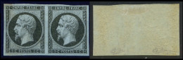 France N° 11a Paire Neufs * (MH) - Signé Calves - Cote + 550 Euros - TB Qualité - 1853-1860 Napoléon III