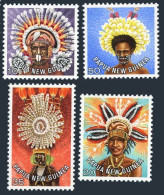 Papua New Guinea 448-450-453-455.MNH. Headdresses.Issued 06.07.1978. - Guinea (1958-...)