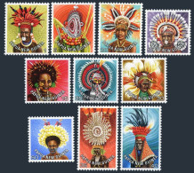 Papua New Guinea 446-455, MNH. Michel 341-348. Headdresses 1978. - Guinee (1958-...)