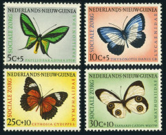 Neth New Guinea B23-B26, Lightly Hinged. Michel 63-66. Butterflies 1960. - Guinea (1958-...)