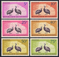 Guinea 223-228,MNH.Michel 80-85. Grey-breasted Helmet Guinea Fowl. - Guinee (1958-...)