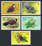 Papua New Guinea 465-469, MNH. Michel 324-328. 1977. Doves And Pigeons. - Guinea (1958-...)