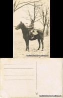 Ansichtskarte  Soldat Auf Pferd Vor Kaserne 1923  - Other & Unclassified