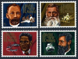 Papua New Guinea 355-358, MNH. Mi 230-233. Christmas 1972. Missionaries. Ships. - República De Guinea (1958-...)