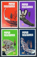 Papua New Guinea 495-498, MNH. Michel 364-367. Canoe Prows, Paddles, 1979. - Guinee (1958-...)