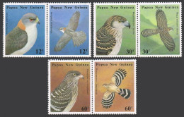 Papua New Guinea 620-625a, MNH. Michel 497-502. Indigenous Birds Of Prey, 1985. - Guinea (1958-...)
