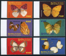 Guinea 1967-1972,1975 Af,1980 Sheets,MNH. Butterflies 2001. - Guinée (1958-...)