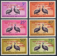 Guinea B30-B35,MNH.Michel 107-112. Protection Of Nature,Guinea Fowl,1961. - República De Guinea (1958-...)