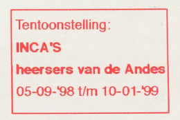 Meter Top Cut Netherlands 1999 Incas - Rulers Of The Andes - Exhibition - Indiens D'Amérique
