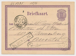 Trein Haltestempel Oldenzaal 1874 - Brieven En Documenten