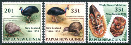 Papua New Guinea 739-741, MNH. Michel 620-622. Waitangi Treaty-150, 1990. Birds. - Guinée (1958-...)