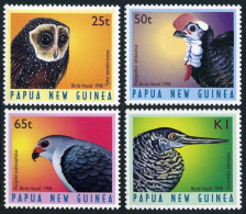 Papua New Guinea 933-936, MNH. Michel 813-816. Birds 1998. Tyto Tenebricosa. - República De Guinea (1958-...)