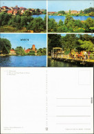 Waren (Müritz) Tiefwarensee, Blick Von Der Kietz-Brücke Auf Waren 1974 - Waren (Mueritz)