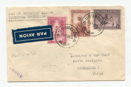 !!! CONGO BELGE, 1ER COURRIER AERIEN UMSUMBURA - BRUXELLES DE 1939, TAXEE A L'ARRIVEE - Storia Postale
