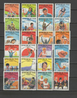 Chad - Tchad 1969 Olympic Games Mexico, Cycling, Equestrian, Rowing, Swimming Etc. Set Of 24 MNH - Summer 1968: Mexico City