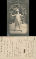 Neujahr Sylvester New Year Junge Mit Riesenhufeisen Fotokunst 1913 - Sonstige & Ohne Zuordnung