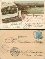 Ansichtskarte Litho AK Bregenz Altstadt, Kloster, Totale Gruss Aus 1901 - Otros & Sin Clasificación