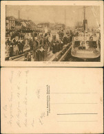 Postcard Libau Liepāja Lipawa Ли́епая Hafen, Dampfer 1915 - Letland