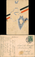 Patriotika Kaiserreich Deutsches Reich Germania Silber 1913 Prägekarte - Non Classés