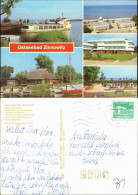 Zinnowitz Achterwasser, Bootshafen, Strandzugang  Minisportanlage 1981/1989 - Zinnowitz