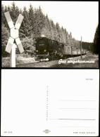 Ansichtskarte  Dampflokomotive - Eisenbahn - Gut Angekommen 1976 - Trains