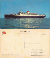 M/N VULCANIA SATURNIA Italia Steamer Schiff Dampfer Schiffsfoto AK 1960 - Paquebots