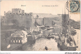 AFFP10-29-0851 - BREST - Le Château - Vu Du Port  - Brest