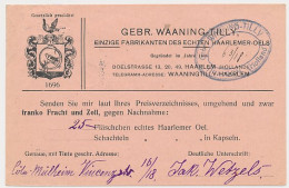 Firma Briefkaart Haarlem 1921 - Haarlemmer Olie - Non Classés