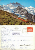 Eisenbahn Bergbahn Schweiz: Jungfraubahn A.d. Kleine Scheidegg 1972 - Trains