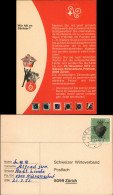 Ansichtskarte  Schweiz Helvetia Karte Des Schweizerisches Gastgewerbe 1972 - Zonder Classificatie