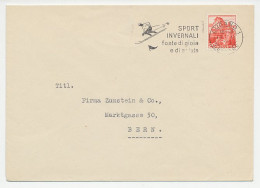 Cover / Postmark Switzerland 194? Skiing - Winter Sports- Source Of Joy And Health - Invierno