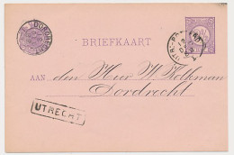 Trein Haltestempel Utrecht 1882 - Cartas & Documentos