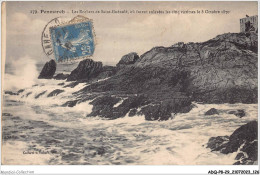 ADQP8-29-0745 - PENMARCH - Les Rochers De Saint-guénolé - Ou Furent Enlevées Les Cinq Victimes - Penmarch